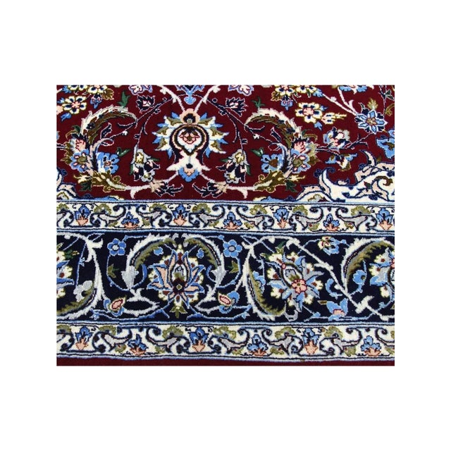 1990s Persian Esfahan Area Rug 4x6 For Sale - Image 11 of 11