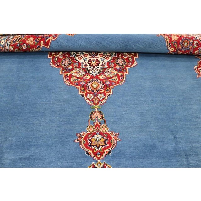 Hand-knotted Keshan Oriental rug | Knot density: 200.000 – 250.000 / m² | Material: Wool & Cotton | Size: 354 x 237 cm |...