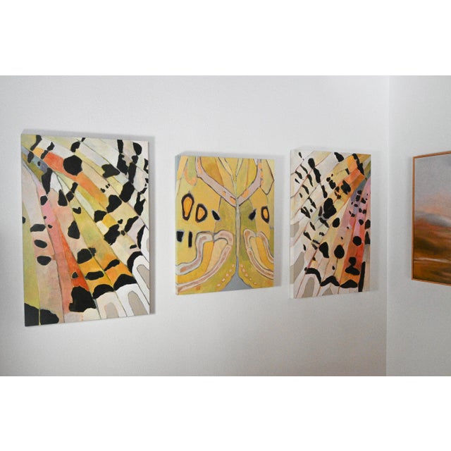Orange Abstract Colorful Painting on Wood by Hayley Kolar Titled Dreamscape I For Sale - Image 8 of 8