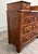 Antique Victorian Eastlake Burled Wood Marble Inlay Gentleman’s Dresser Commode For Sale - Image 4 of 11