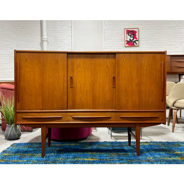 Danish Mid Century Modern Teak Credenza / Sideboard, C. 1960's For Sale - Image 12 of 13