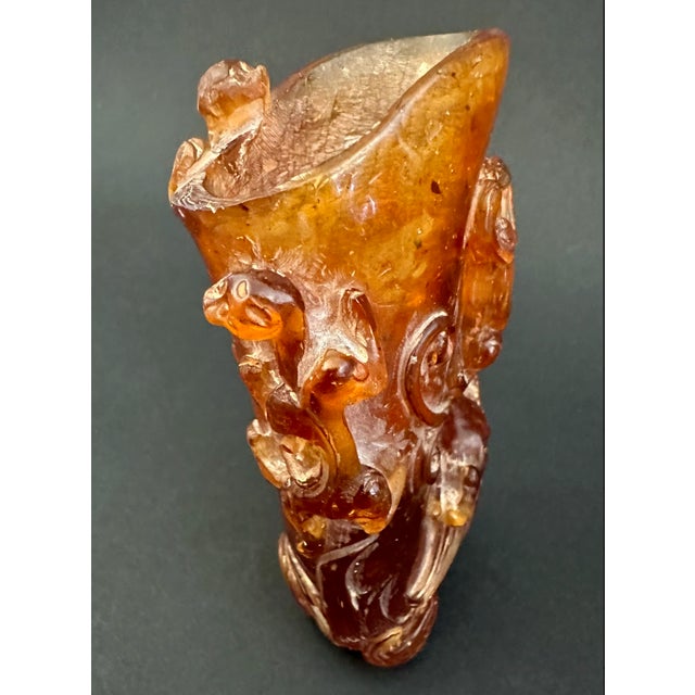 19th Century Amber Dragon Vase For Sale - Image 4 of 7
