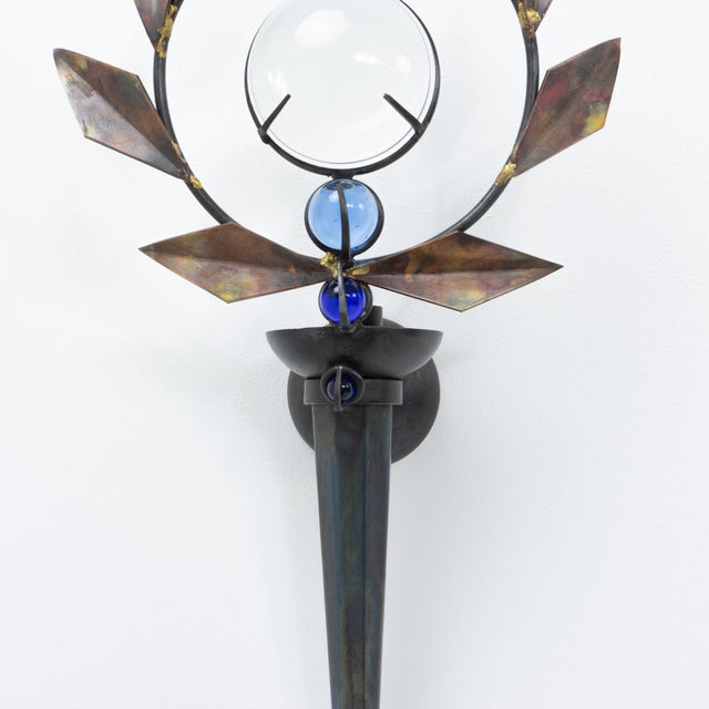 Black Olympia Wall Sconce by Mark Brazier-Jones, 1990s For Sale - Image 8 of 13
