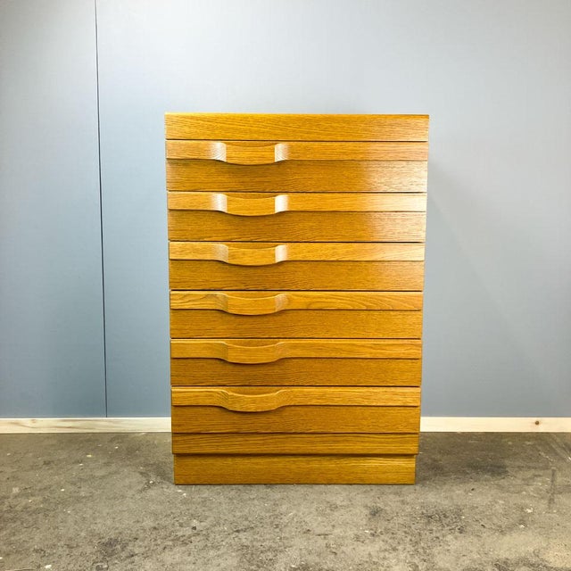 Chest of Drawers in Oak, 1970s For Sale - Image 10 of 11