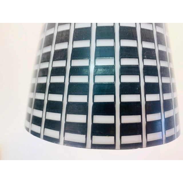 Mid-Century Modern Mid-Century Modern Diabolo Black Glass Pendant Lamp by Aloys Gangkofner for Peill & Putzler, 1950s For Sale - Image 3 of 10