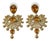 Mughal Style Gold-Plated and Rhinestone Earrings from Christian Dior, Early 1990s, Set of 2 For Sale