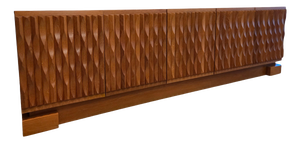 Large Brutalist Oak Sideboard from Aurora, 1975