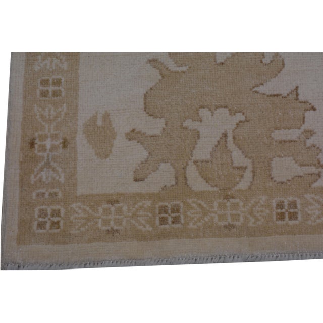 Traditional Oushak Hand Knotted Wool Rug, 2'8"x10' For Sale - Image 3 of 5