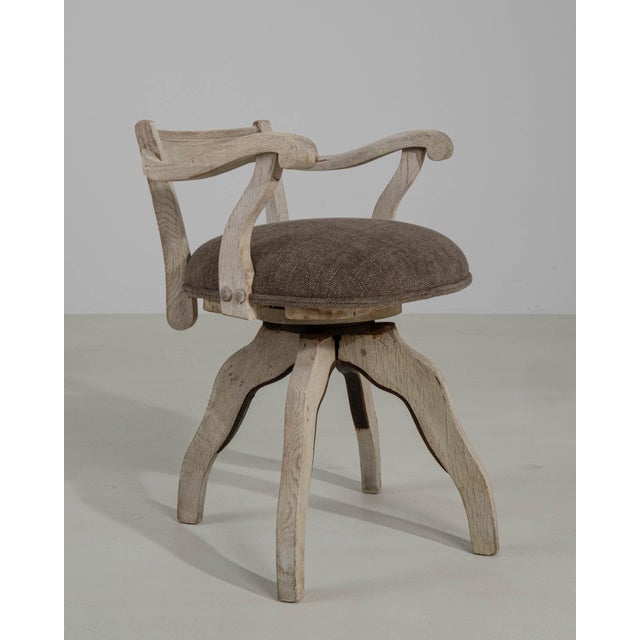 19th Century France Antique White Wood Armchair For Sale - Image 10 of 11