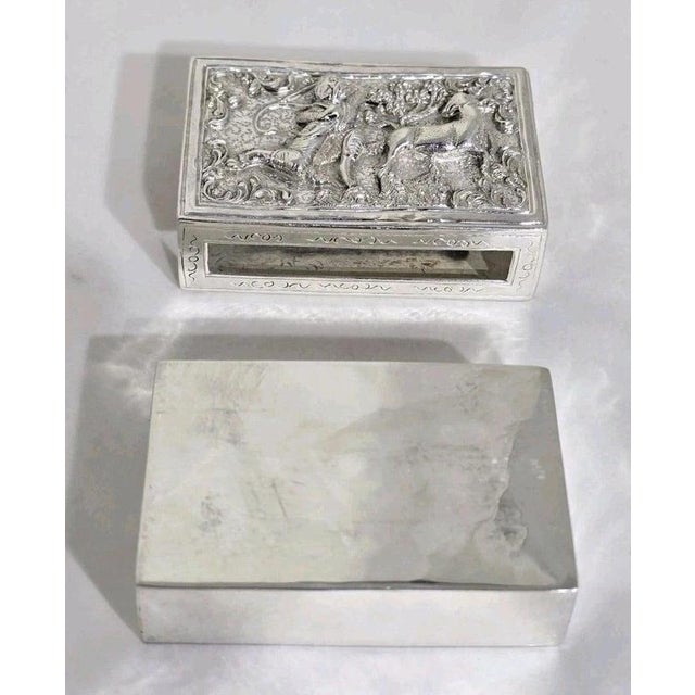 Antique 19th Century Silver Box with Drawer For Sale - Image 4 of 14