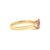 Metal 1.16ct Pink Sapphire Toi Et Moi Open Ring Size 5 in 14k Gold For Sale - Image 7 of 15