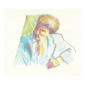 1970s Neil Meitzler Figure of a Man in Suit Drawing