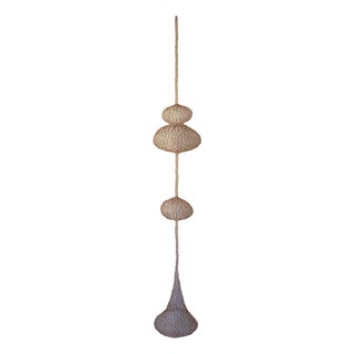 Handmade Copper Wire Sculpture Inspired by the Hand Woven Technique of Ruth Asawa #17 For Sale