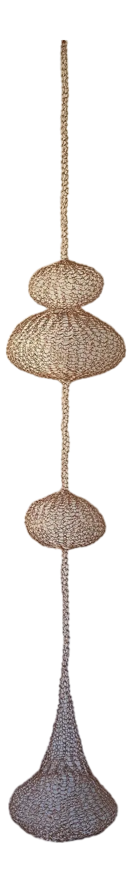 Handmade Copper Wire Sculpture Inspired by the Hand Woven Technique of Ruth Asawa #17