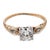Art Deco 1930s Art Deco Diamond 14k Yellow Gold and Platinum Engagement Ring, Size 4.5 For Sale - Image 3 of 6