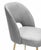 Swell Light Grey Velvet Chair For Sale - Image 4 of 7