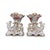 White Cornucopia Vases in French Porcelain, 1800s, Set of 2 For Sale - Image 8 of 8