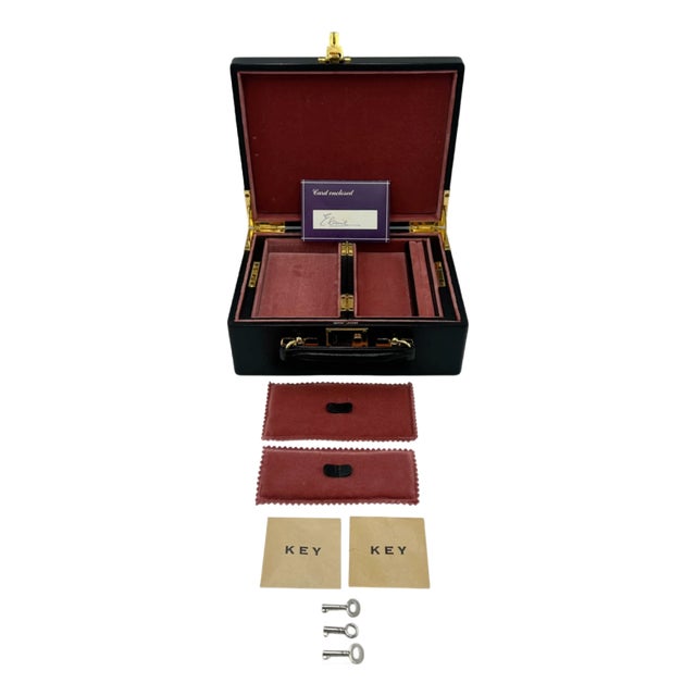 Mid 20th Century Vintage Asprey of London Jewelry Box Gift From Charles Jarrott to Elaine Schreye For Sale