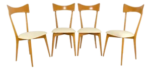 Set of 4 Italian Dining Chairs by Ico & Luisa Parisi for Ariberto Colombo, 1950s