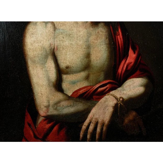 Circle of Tiziano Vecellio, Ecce Homo, 17th Century, Oil on Canvas, Framed For Sale - Image 8 of 10