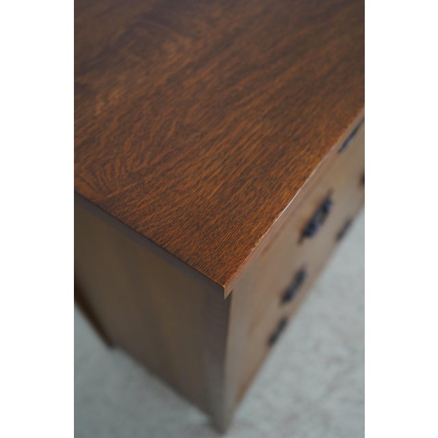 Brown Stickley Mission Oak Arts & Crafts Gentlemens Chest For Sale - Image 8 of 18