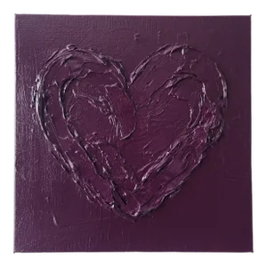 Textured Abstract Heart Painting
