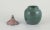 Unique lidded ceramic jar. Glaze in green hues. Brass and bronze lid. Likely Danish ceramicist. Circa 1930s. Perfect...