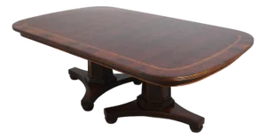 Henredon Large Flame Mahogany Top Dining Room Table