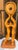 Vintage Mid Century Modern Abstract Hand Carved Wood Sculpture Two Figures Embracing 24” For Sale - Image 4 of 12