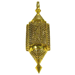 Moroccan Style Reticulated Brass Pendant Light