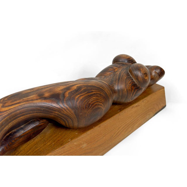 Brutalist Sculpture of Female Body in Cedar and Oak by Seillé M, France, 1970s For Sale - Image 13 of 17
