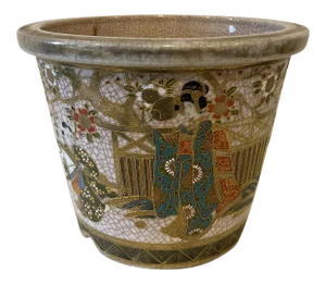 Antique Japanese Satsuma Jardiniere