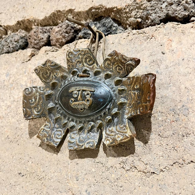 1970s Studio Art Handcrafted Sun Shaped Pottery For Sale In San Diego - Image 6 of 6