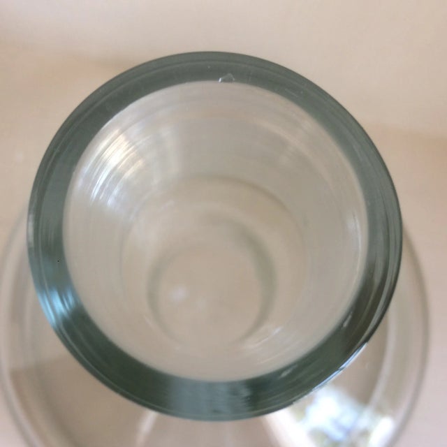 Etched Tall Ship Crystal Decanter With 4 Glasses - Set of 5 For Sale - Image 9 of 13