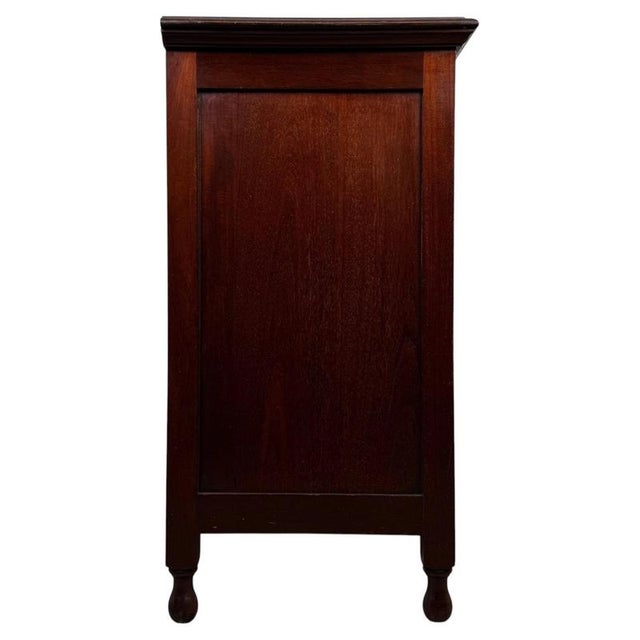 Brown Antique Early 20th Century English Edwardian Mahogany Sideboard For Sale - Image 8 of 13