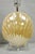 Late 20th Century Mid Century Modern Iridescent Gold Ceramic Pottery Clam Shell Table Lamp - Pair For Sale - Image 4 of 15