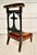 Textile 19th Century Gothic Revival Prie-Dieu Prayer Chair With Carved Cross and Velvet Upholstery For Sale - Image 7 of 16