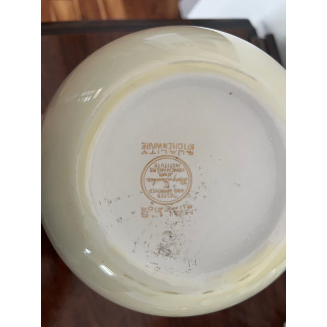 Vintage Hall China Jewel Tea Autumn Leaf Large Ceramic Pitcher Water Jug Circa 1940 For Sale In Los Angeles - Image 6 of 6