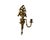 Baroque Mid 20th Century Dual Arm Brass Baroque Style Wall Sconce For Sale - Image 3 of 5
