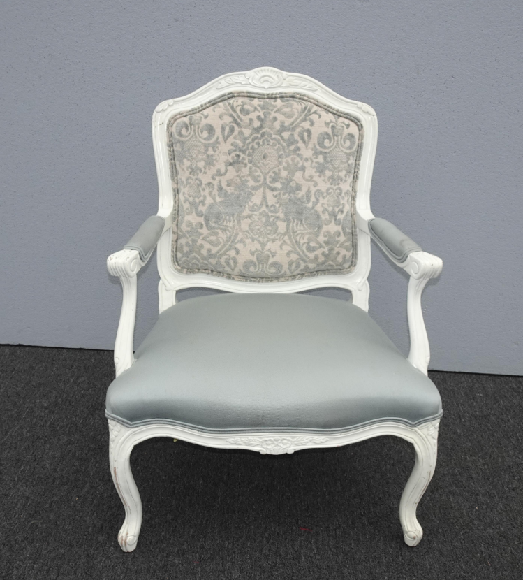 baby blue accent chair