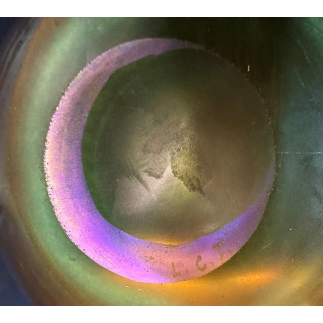 Early 20th Century Tiffany Studios Favrile Glass Bowl & Underplate For Sale - Image 5 of 5