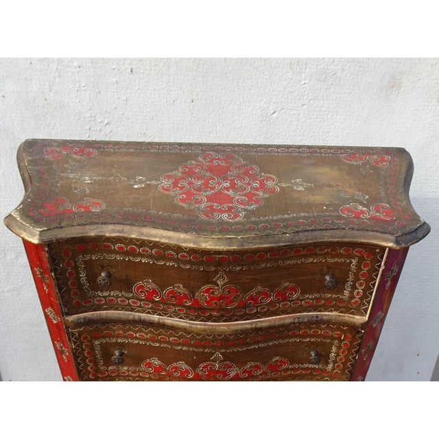 Wood Vintage Italian Florentine Chest of Drawers, 1970 For Sale - Image 7 of 18