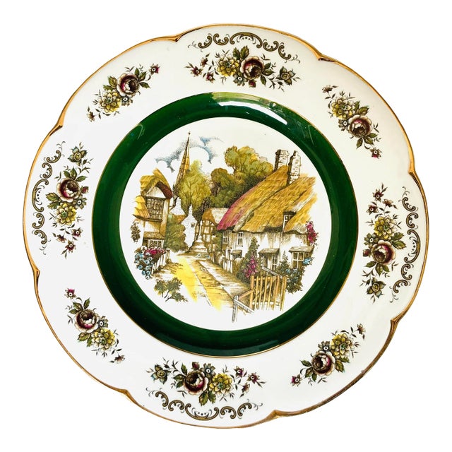 Vintage Ascot Service Plate by Wood and Sons England Decorative Wall Plate For Sale