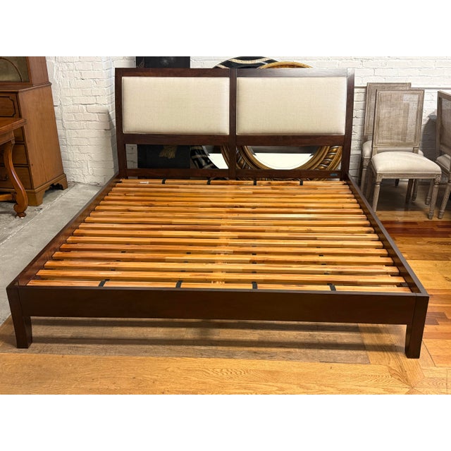 Design Plus Gallery presents an Eastern King Platform Bed from Crate & Barrel. The frame is constructed in wood with a...