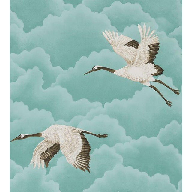 Cranes in Flight Wallpaper by Harlequin Sample Chairish