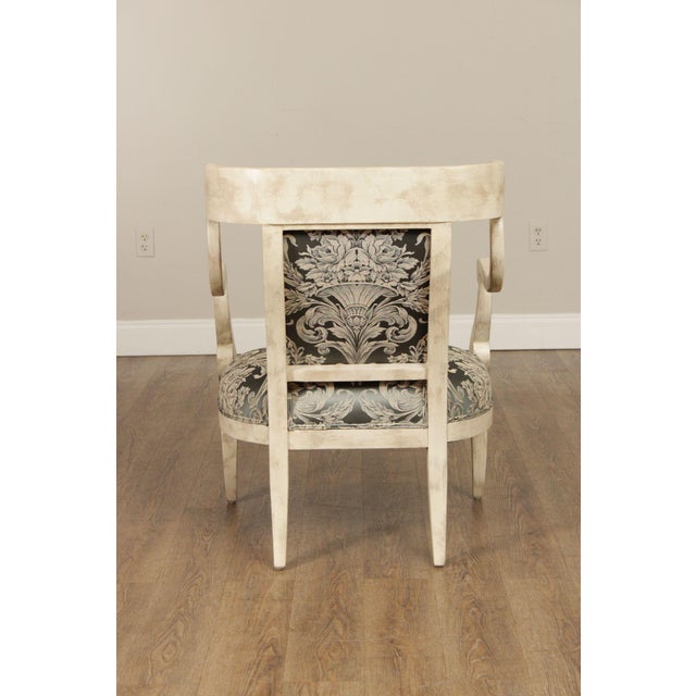 Regency Style Pair Of Painted Fauteuil Armchairs For Sale - Image 13 of 18