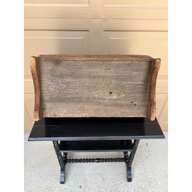 19th Century Hand Hewn Pine Garden Trug With Original Patina For Sale - Image 16 of 16