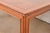 Wood Henredon Mid-Century Modern Burl Wood Parsons Dining Table, Newly Refinished For Sale - Image 7 of 12