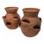 A Pair of Vintage Handmade Craven Pottery Strawberry Pots For Sale