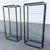 A striking pair of Art Deco–inspired étagères featuring glossy black lacquered frames accented with polished gold-tone...